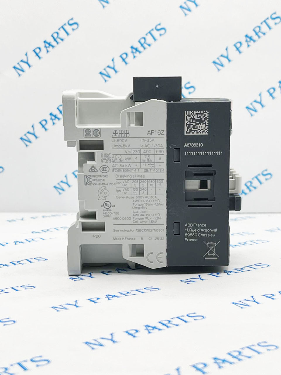 ABB Contactor AF16Z-30-10-22-NYPARTS.COM