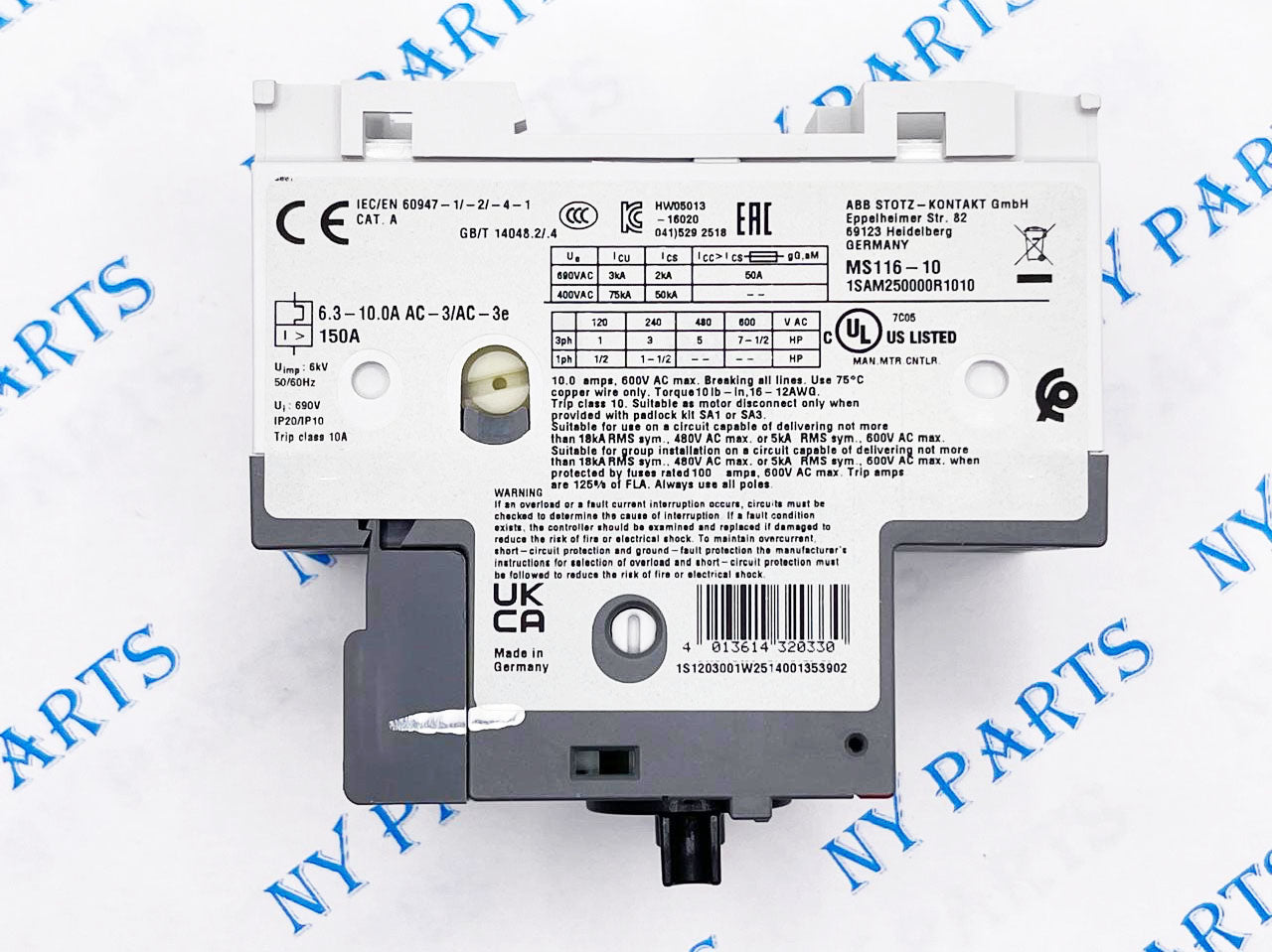 ABB Manual Motor Starte MS116-10+HKF1-11