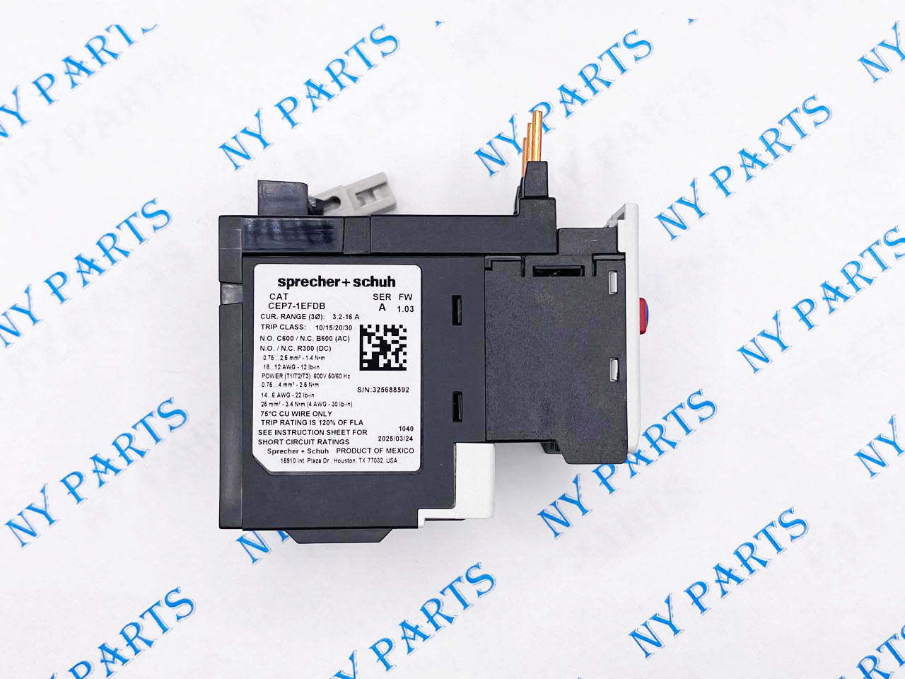 Sprecher + Schuh Overload Relay CEP7-1EFDB
