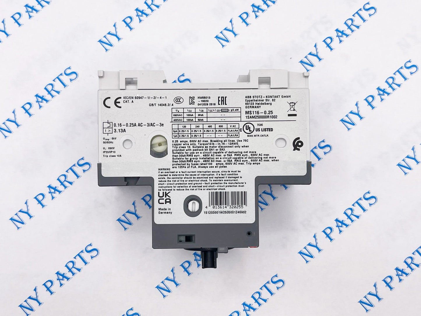 ABB Contactor MS116-0.25