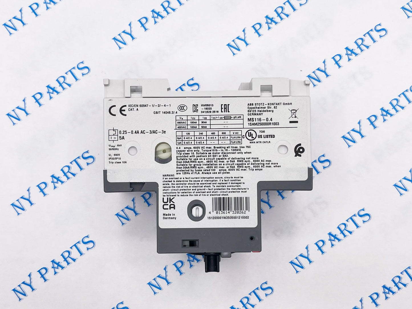 ABB Contactor MS116-0.4