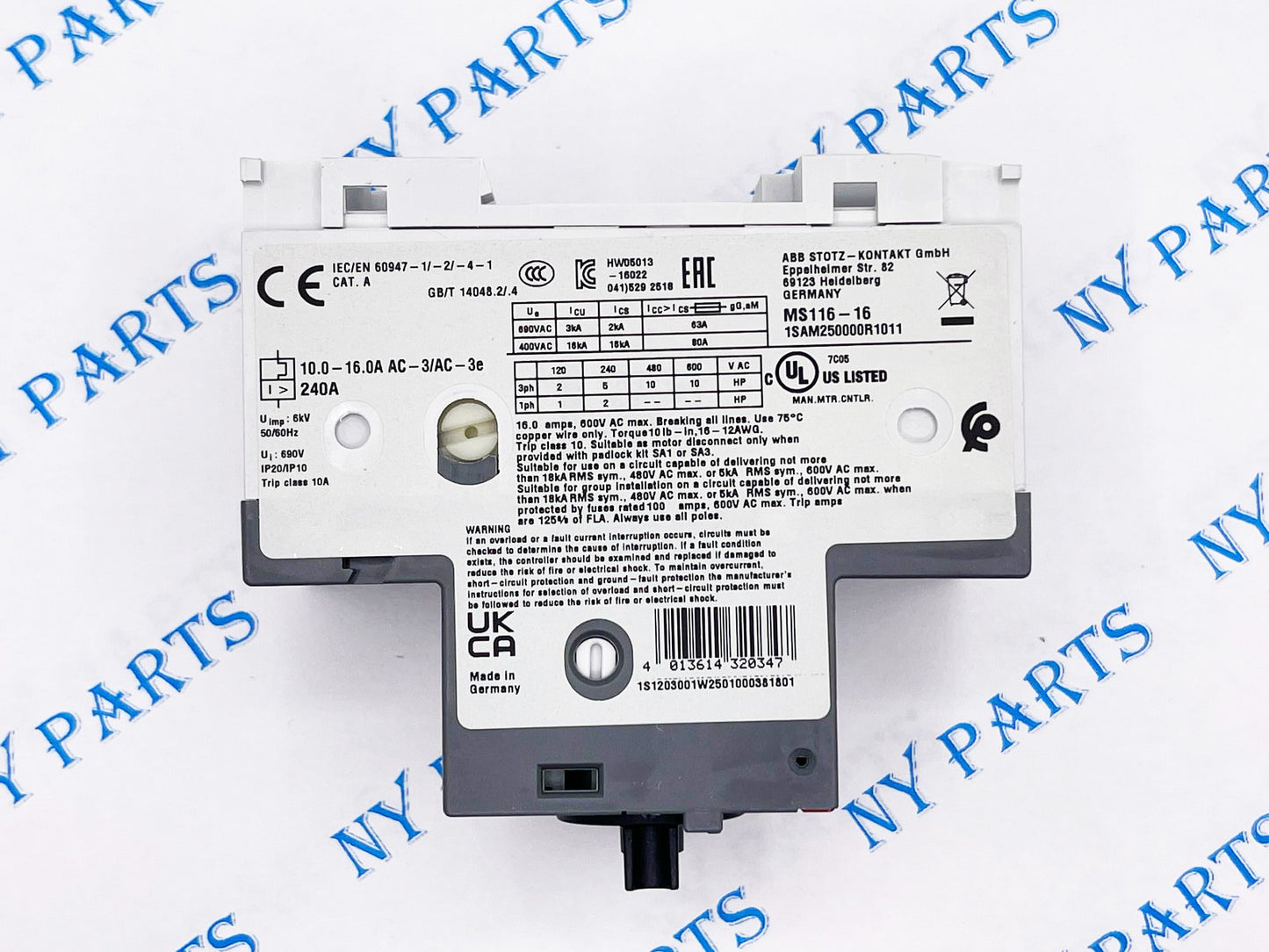 ABB Contactor MS116-16