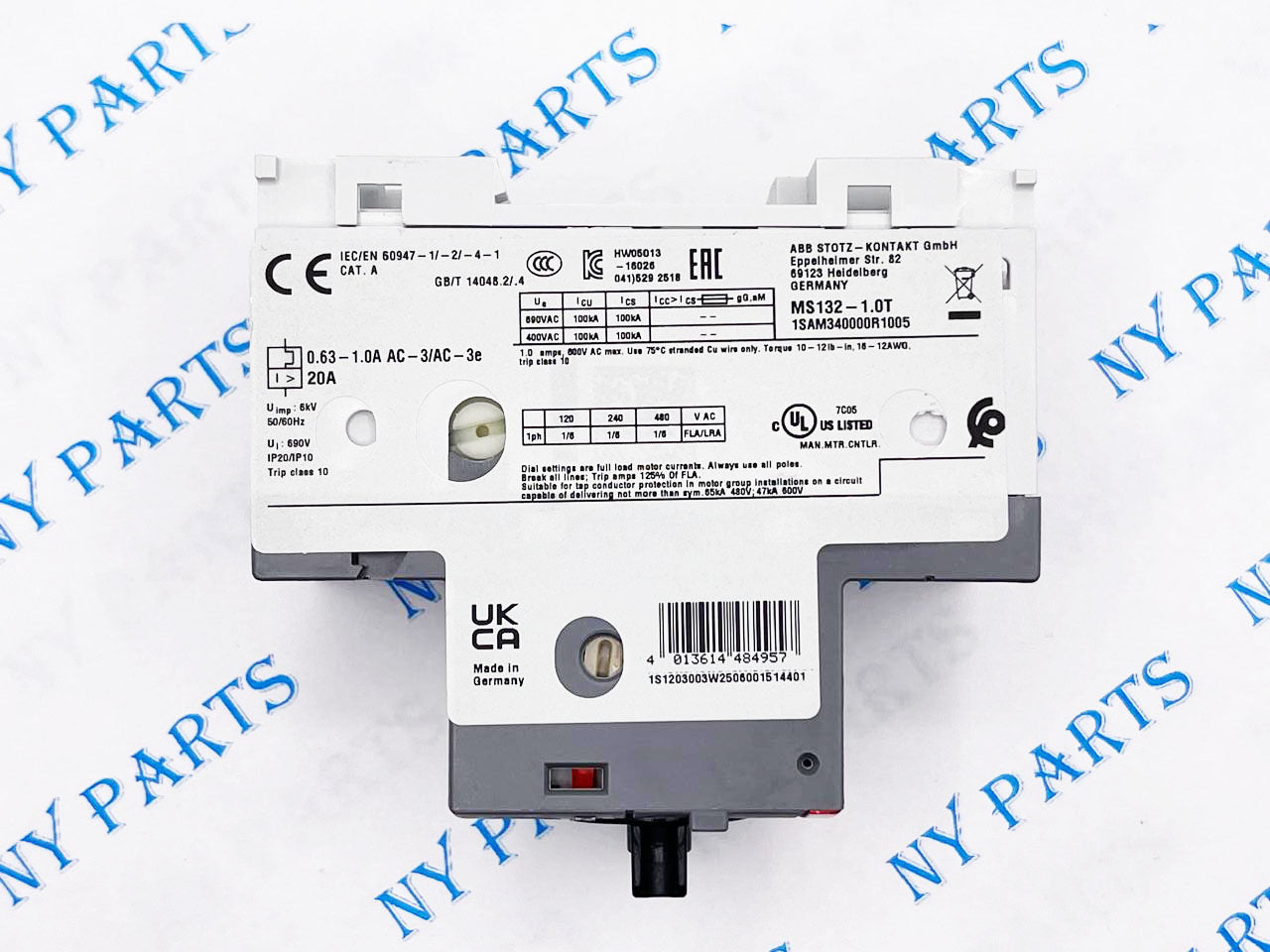 ABB Contactor & Starter MS132-1.0T