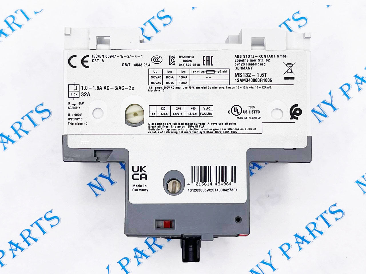 ABB Contactor & Starter MS132-1.6T