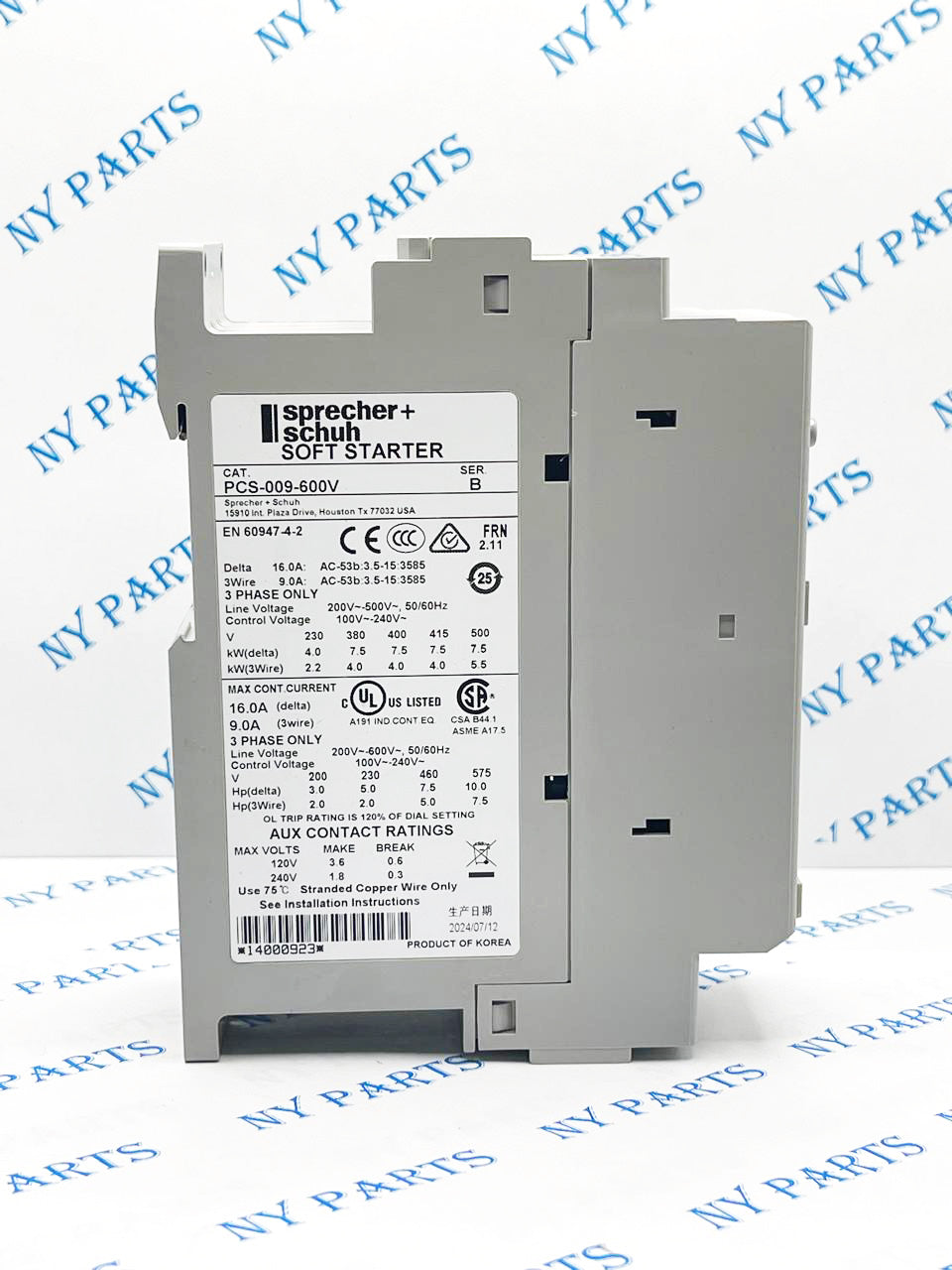 Sprecher + Schuh PCS-009-600V