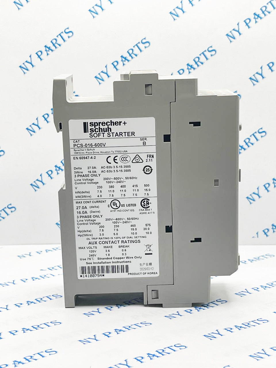 Sprecher + Schuh PCS-016-600V